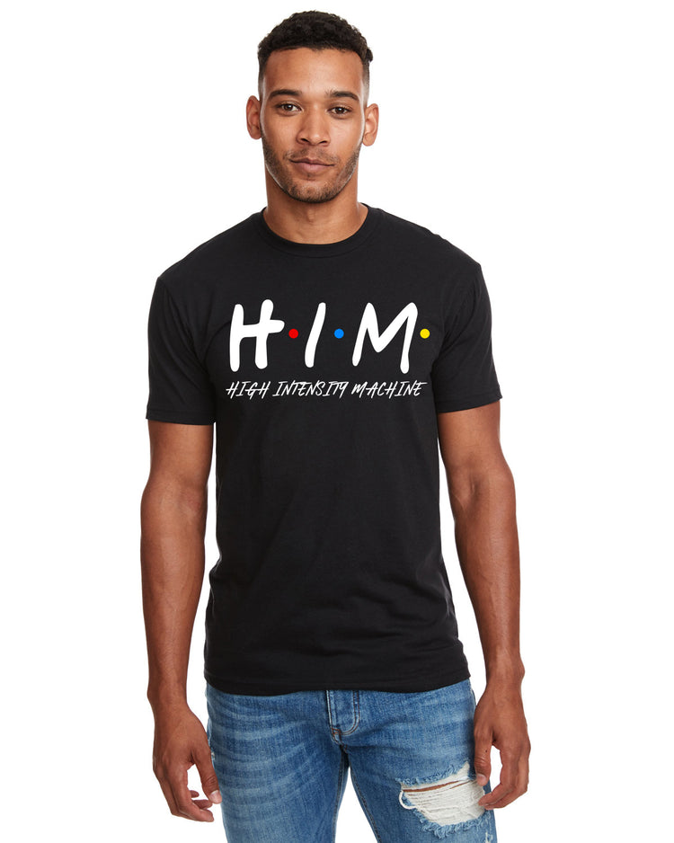 10-8 H.I.M. Black Tee- White - 10-8 Apparel