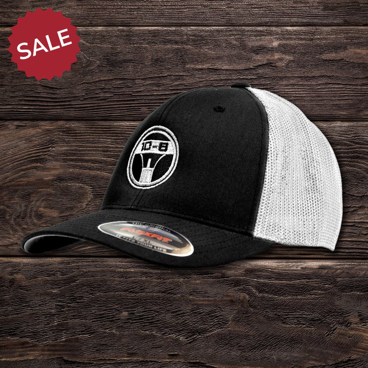 Black/White Flex Fit - 10-8 Logo - 10-8 Apparel