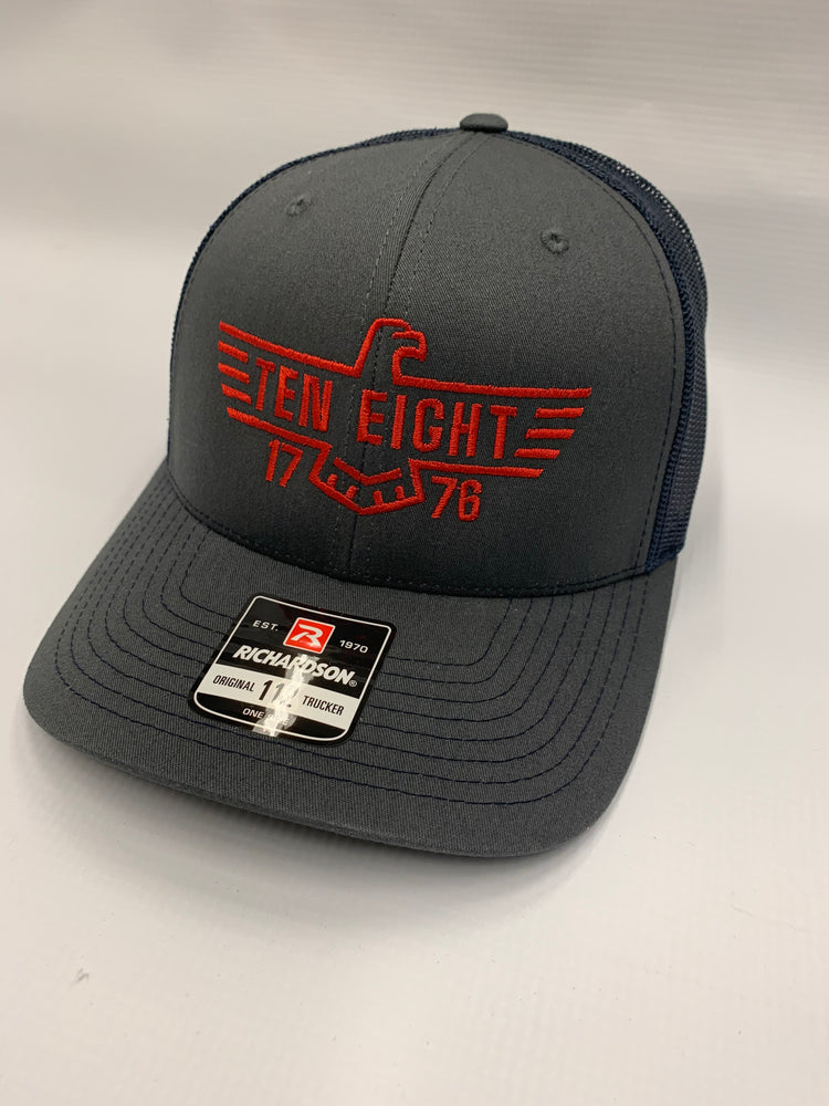 Snapback 10-8 Patriot Logo- Blue - 10-8 Apparel