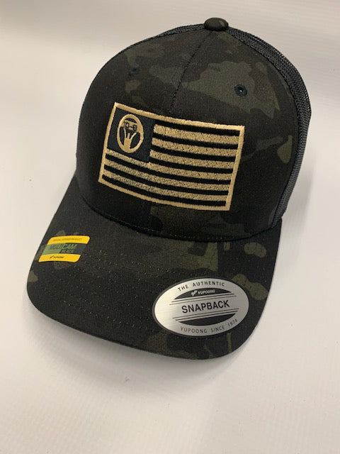 Snapback 10-8 Flag Logo- Camo - 10-8 Apparel