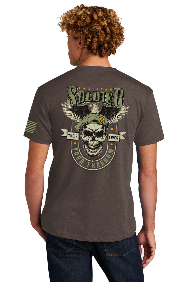 10-8 Freedom Tee - Chocolate Heather - 10-8 Apparel