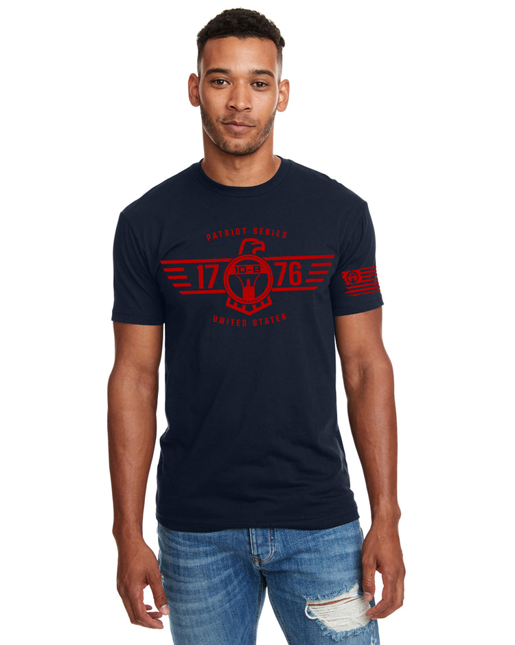 10-8 Patriot Tee - Navy Blue Heather - 10-8 Apparel