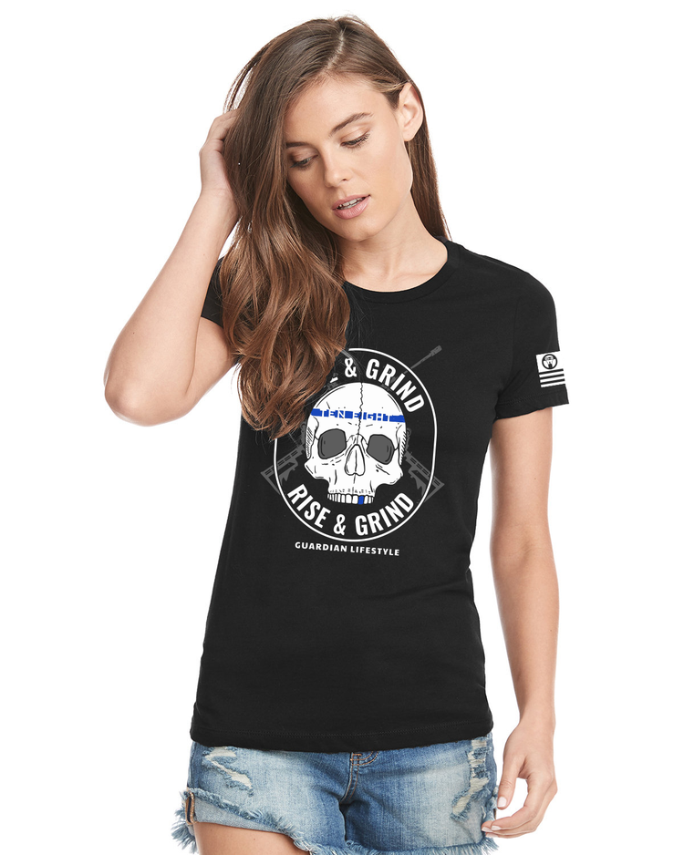 10-8 Rise & Grind Women's Tee - Black - 10-8 Apparel