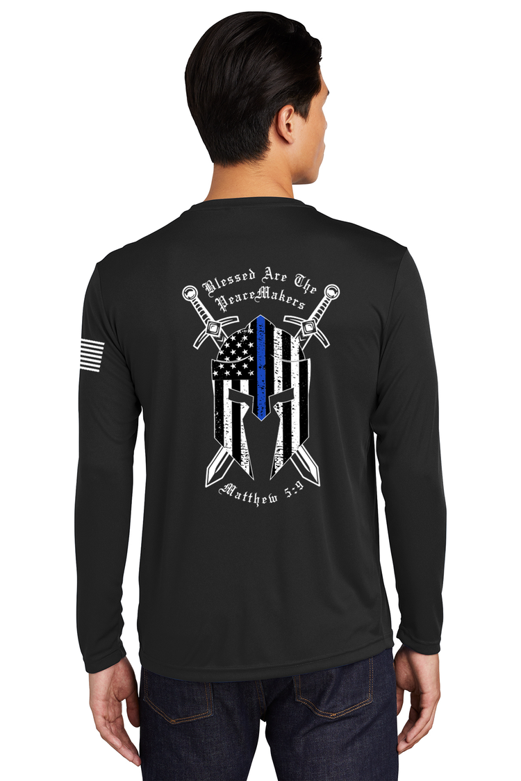 10-8 Spartan  Performance Long Sleeve  - Black - 10-8 Apparel