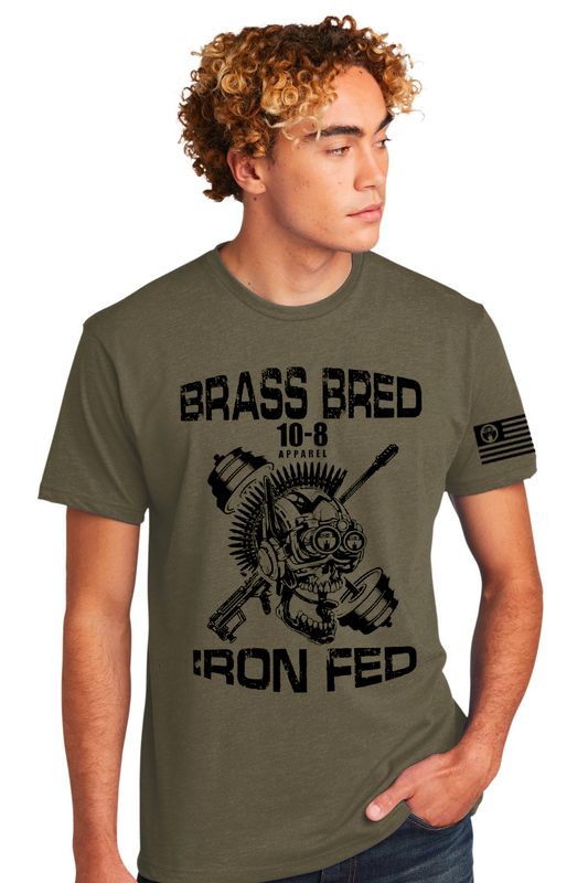 10-8 Brass Bred Tee - Mil Green - 10-8 Apparel