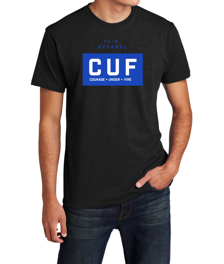 10-8 CUF Flag Tee- Black - 10-8 Apparel