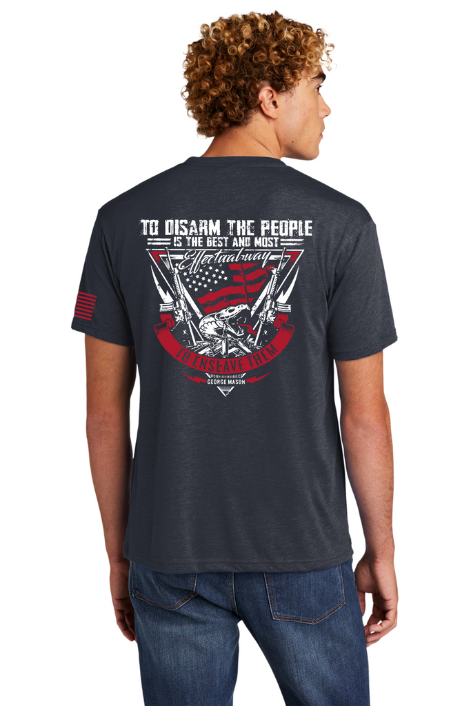 10-8 Defend the Second Tee - Navy Blue Heather - 10-8 Apparel