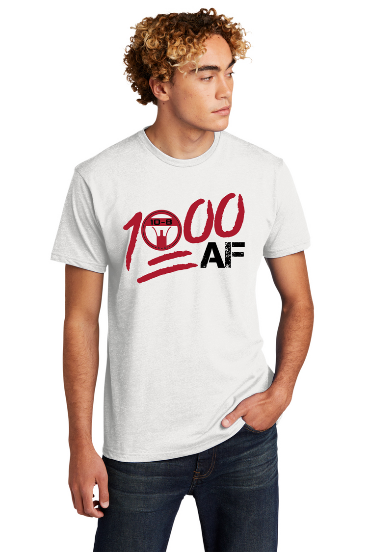 10-8 1000 AF Tee - White - 10-8 Apparel